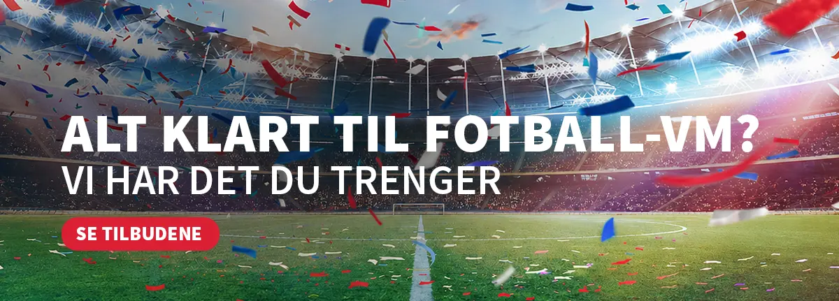 fotball-vm kampanje banner hos Soundgarden